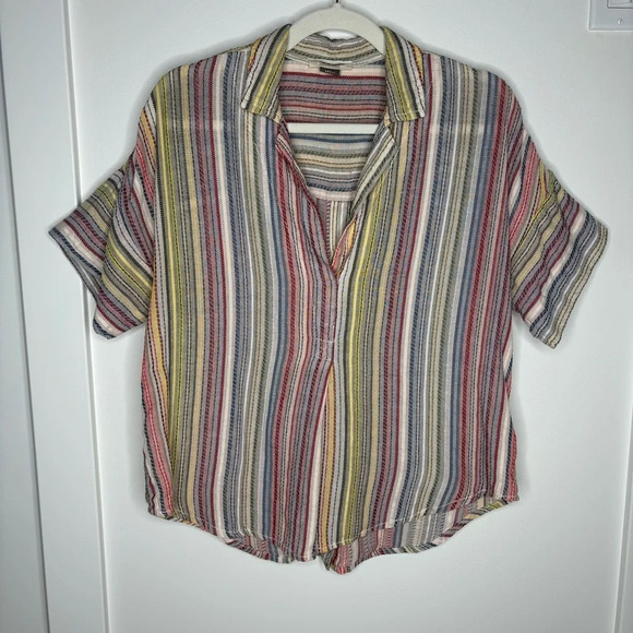 Anthropologie Multicolor Striped Blouse - Picture 3 of 7